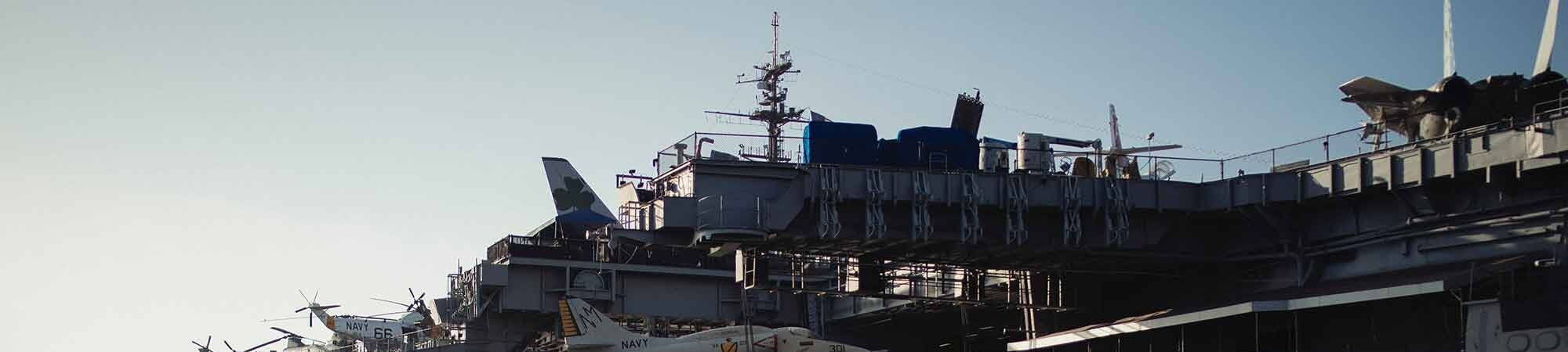 navy ship on water